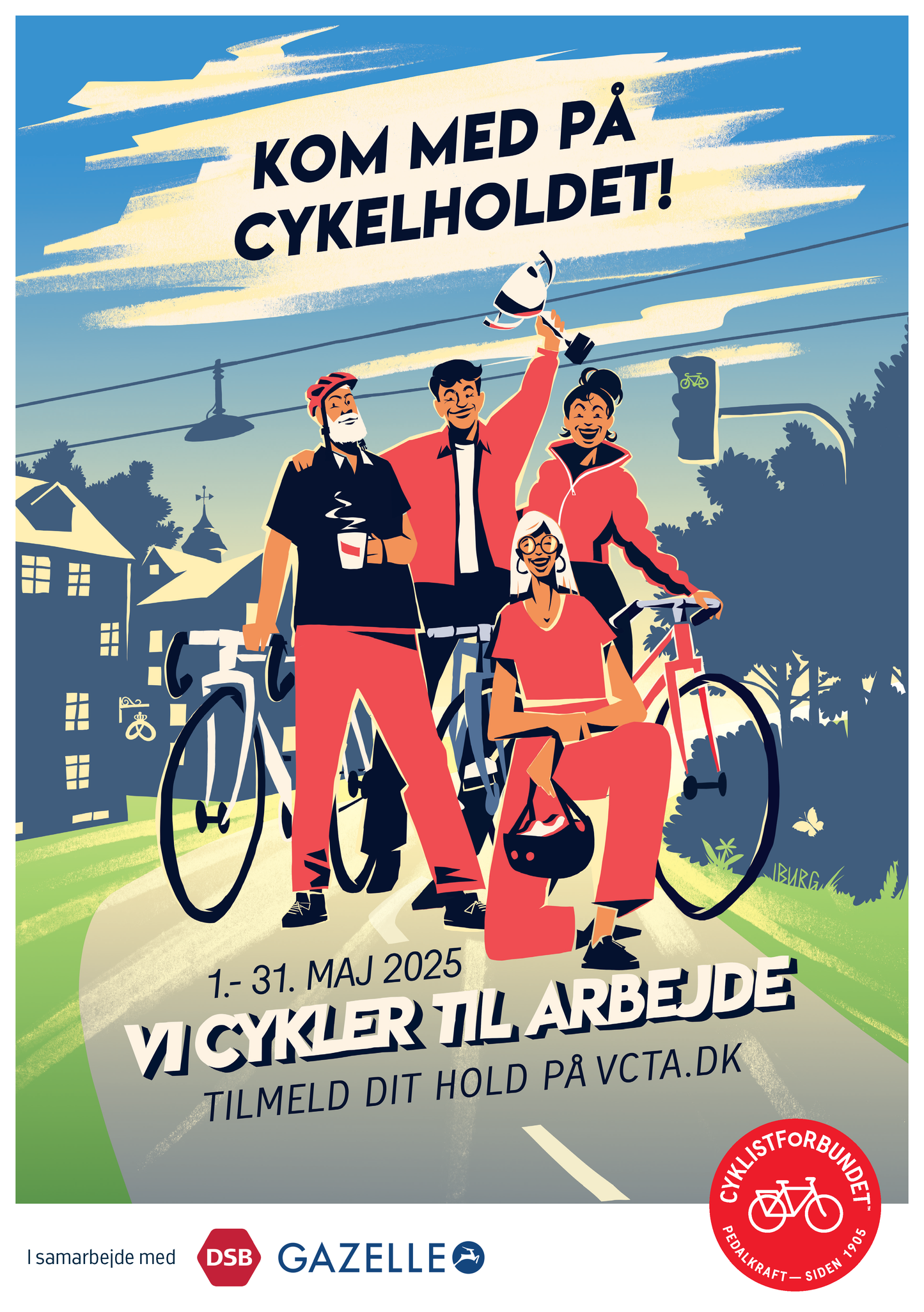 Vi Cykler til Arbejde 2025-plakat