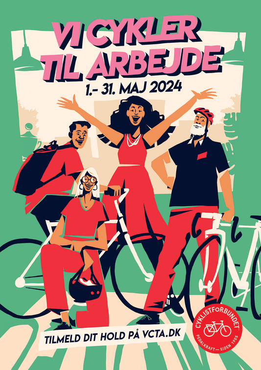 Vi Cykler til Arbejde 2024-plakat